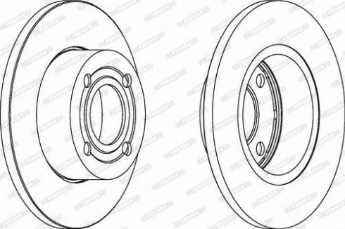 Ferodo DDF318C - Disque de frein cwaw.fr