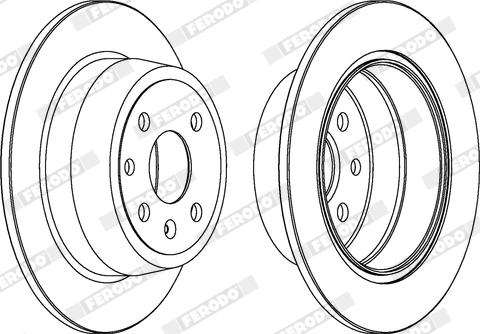 Ferodo DDF331X - Disque de frein cwaw.fr