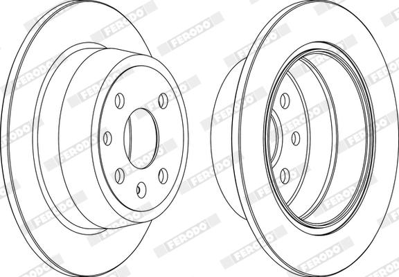 Ferodo DDF331X - Disque de frein cwaw.fr