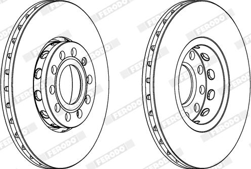 Ferodo DDF320X - Disque de frein cwaw.fr