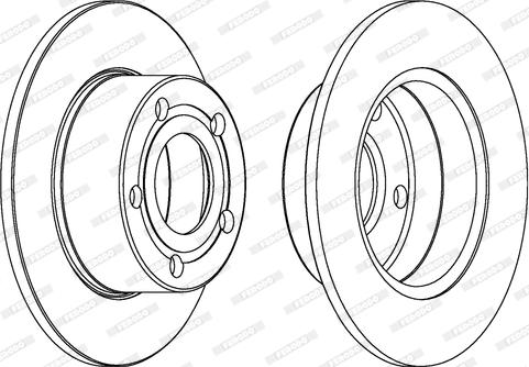 Ferodo DDF321C - Disque de frein cwaw.fr