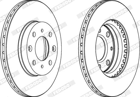 Ferodo DDF377X - Disque de frein cwaw.fr