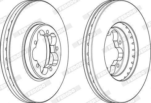 Ferodo DDF2469X - Disque de frein cwaw.fr