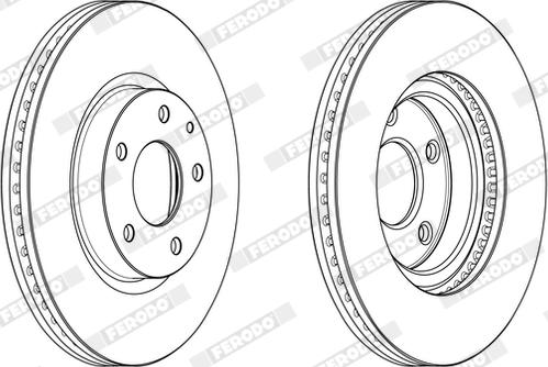 Ferodo DDF2463X - Disque de frein cwaw.fr