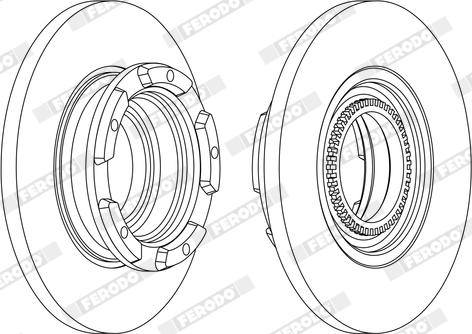 Ferodo DDF2472X - Disque de frein cwaw.fr