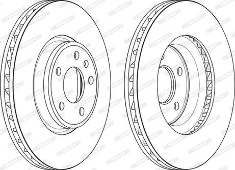 Ferodo DDF2596C-1 - Disque de frein cwaw.fr