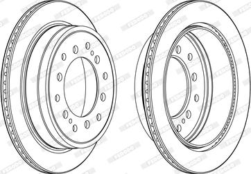 Ferodo DDF2505C - Disque de frein cwaw.fr