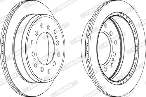 Ferodo DDF2505X - Disque de frein cwaw.fr