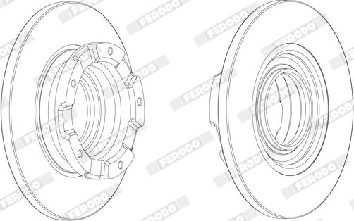 Ferodo DDF2573X - Disque de frein cwaw.fr