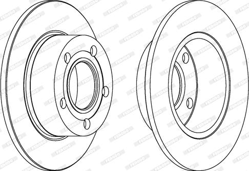 Ferodo DDF265C - Disque de frein cwaw.fr