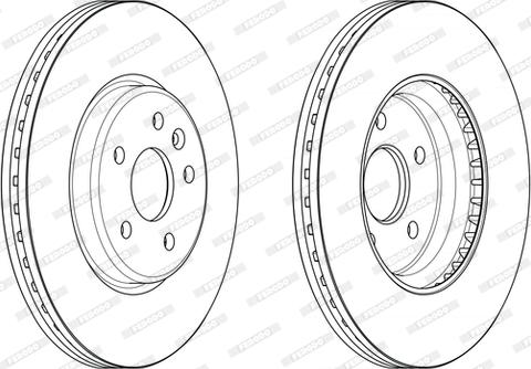 Ferodo DDF2684C - Disque de frein cwaw.fr