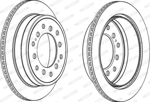 Ferodo DDF2094C-D - Disque de frein cwaw.fr