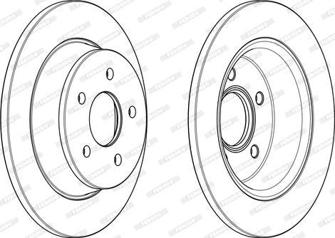 Ferodo DDF2058C - Disque de frein cwaw.fr