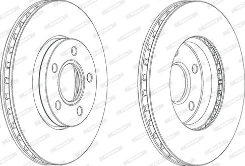 Ferodo DDF2062C - Disque de frein cwaw.fr