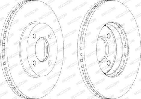 Ferodo DDF2067C - Disque de frein cwaw.fr