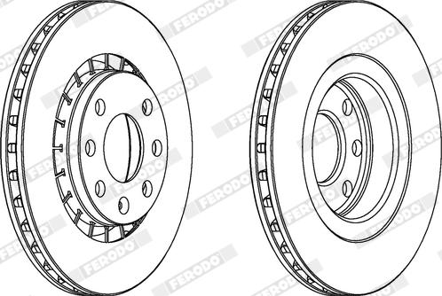 Ferodo DDF206X - Disque de frein cwaw.fr