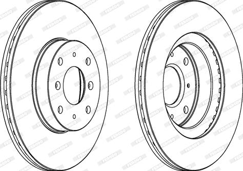 Ferodo DDF201 - Disque de frein cwaw.fr