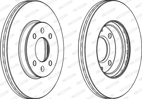 Ferodo DDF2089C - Disque de frein cwaw.fr