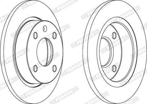 Ferodo DDF208X - Disque de frein cwaw.fr