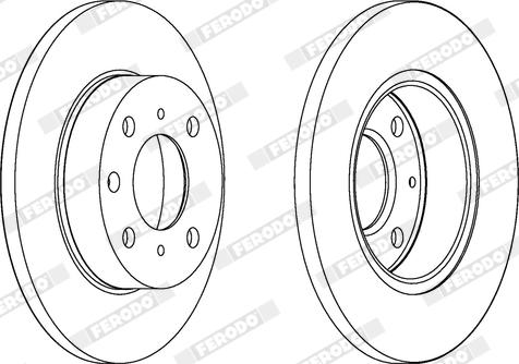 Ferodo DDF203X - Disque de frein cwaw.fr