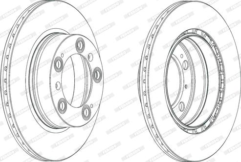 Ferodo DDF2023C - Disque de frein cwaw.fr