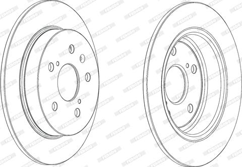 Ferodo DDF2075C - Disque de frein cwaw.fr