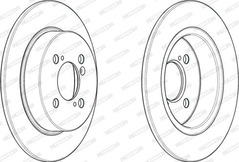 Ferodo DDF2071C - Disque de frein cwaw.fr