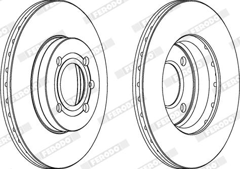 Ferodo DDF207X - Disque de frein cwaw.fr