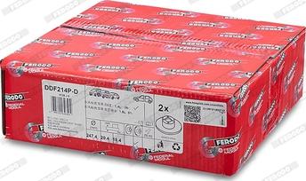 Ferodo DDF214P-D - Disque de frein cwaw.fr