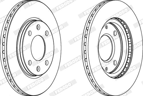 Ferodo DDF214X - Disque de frein cwaw.fr