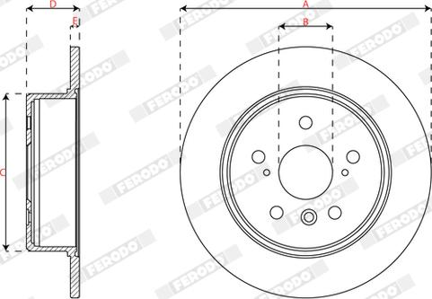 Ferodo DDF2160 - Disque de frein cwaw.fr