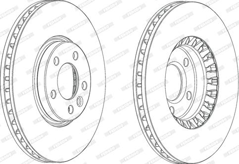 Ferodo DDF2182C - Disque de frein cwaw.fr