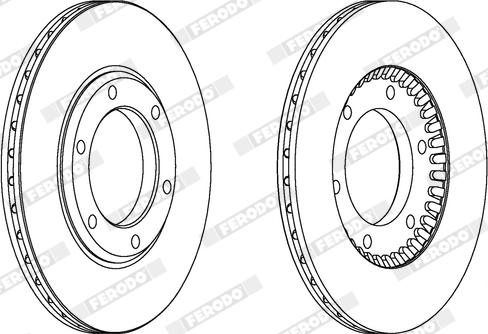 Ferodo DDF218X - Disque de frein cwaw.fr