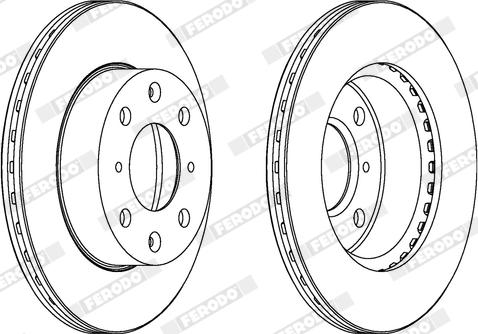 Ferodo DDF289X - Disque de frein cwaw.fr