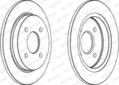 Ferodo DDF281 - Disque de frein cwaw.fr