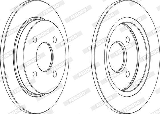 Ferodo DDF281X - Disque de frein cwaw.fr