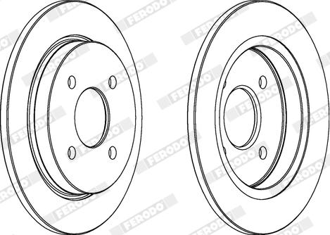 Ferodo DDF281X - Disque de frein cwaw.fr