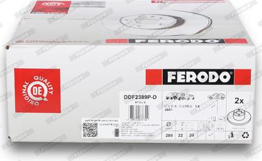 Ferodo DDF2389P-D - Disque de frein cwaw.fr