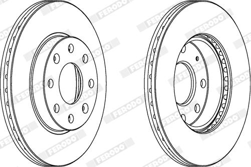 Ferodo DDF2336X - Disque de frein cwaw.fr