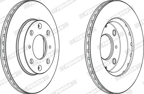 Ferodo DDF2370X - Disque de frein cwaw.fr