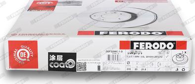 Ferodo DDF2299C-1-D - Disque de frein cwaw.fr