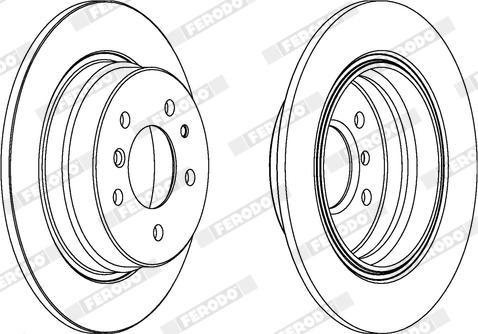 Ferodo DDF221X - Disque de frein cwaw.fr