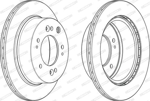 Ferodo DDF2285C - Disque de frein cwaw.fr