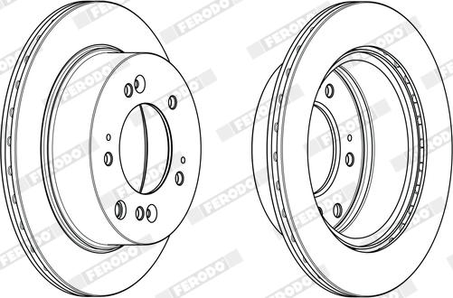 Ferodo DDF2285X - Disque de frein cwaw.fr