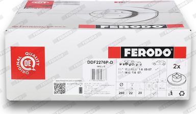 Ferodo DDF2276P-D - Disque de frein cwaw.fr