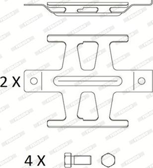 Ferodo FVR501B - Kit de plaquettes de frein, frein à disque cwaw.fr