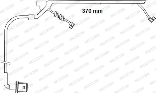 Ferodo FAI169 - Contact d'avertissement, usure des plaquettes de frein cwaw.fr