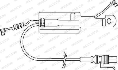 Ferodo FAI168 - Contact d'avertissement, usure des plaquettes de frein cwaw.fr