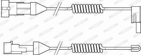 Ferodo FAI105 - Contact d'avertissement, usure des plaquettes de frein cwaw.fr