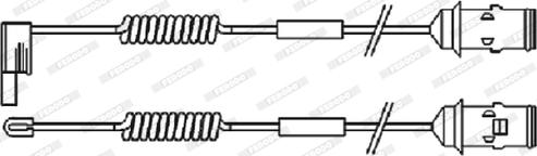 Ferodo FAI110 - Contact d'avertissement, usure des plaquettes de frein cwaw.fr